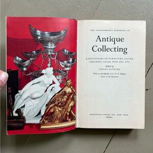 1960 The Connoisseur’s Handbook of Antique Collecting Antiques Dictionary Silver